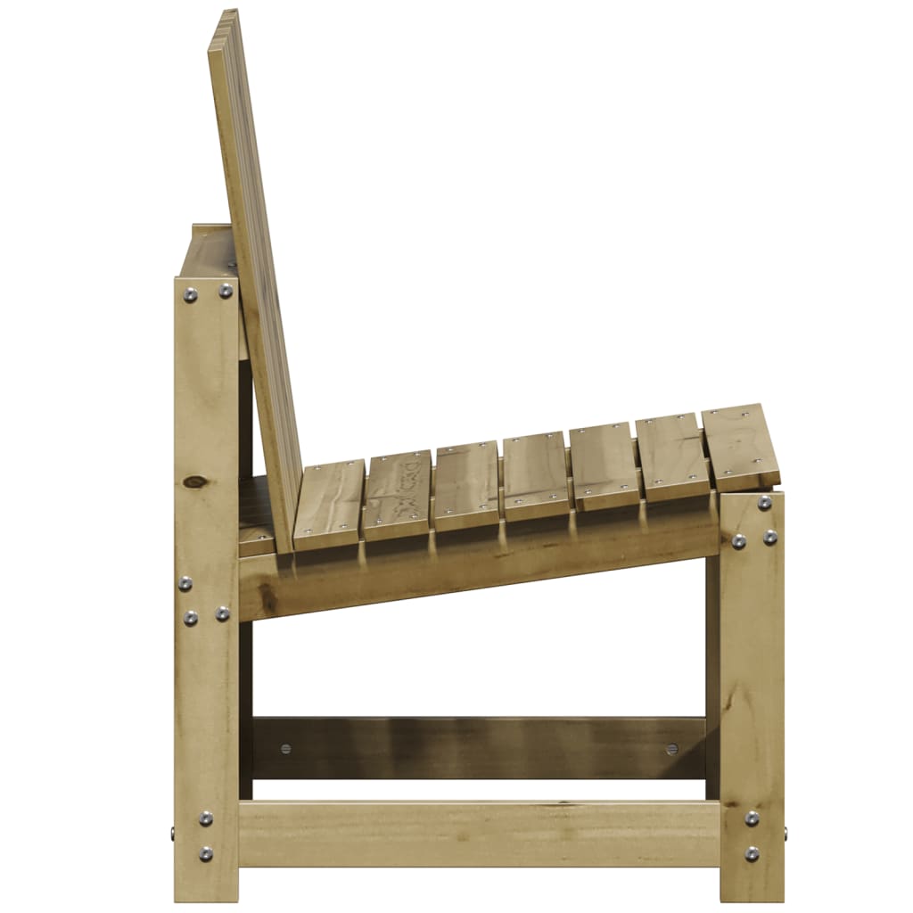 Sedia da Giardino 50,5x55x77 cm in Legno Impregnato di Pino - homemem39