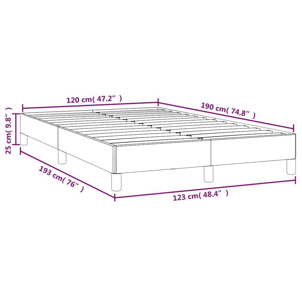 Giroletto senza Materasso Verde Scuro 120x190 cm Velluto | homemem39