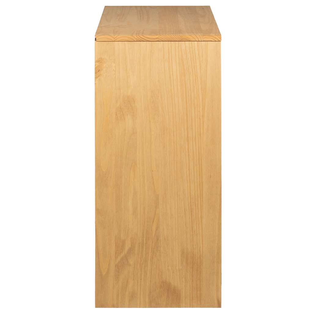 Comodino SAUDA Rovere 76,5x39x91 cm in Legno Massello di Pino - homemem39