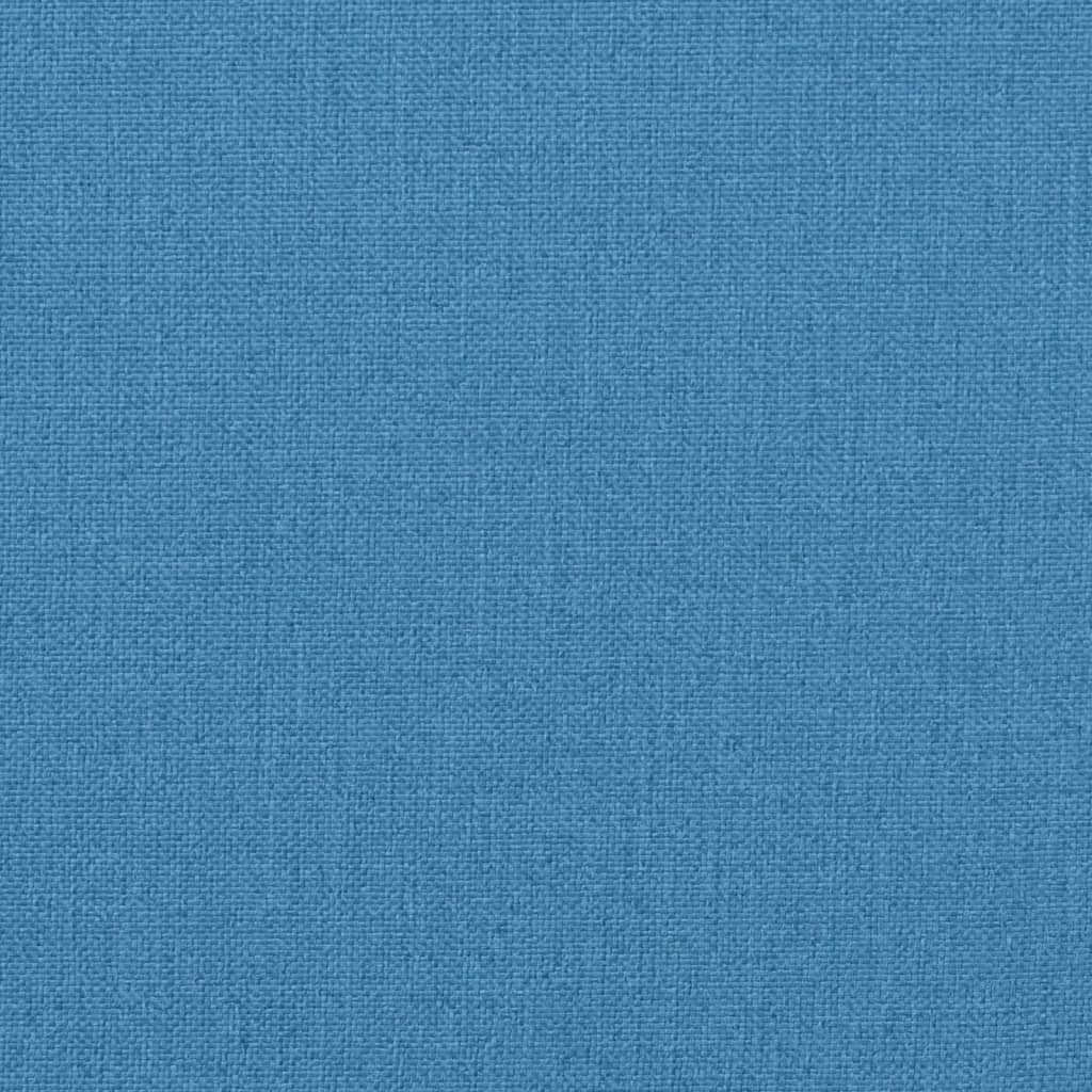 Cuscini Sedia Schiena Alta 2 Blu Mélange 120x50x7 Tessuto | homemem39