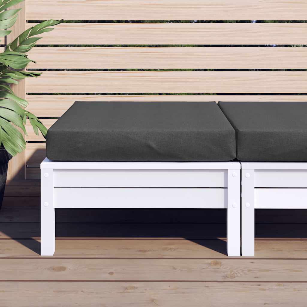 Cuscino per Pallet Antracite Mélange 60x60x9,5 cm in Tessuto | homemem39