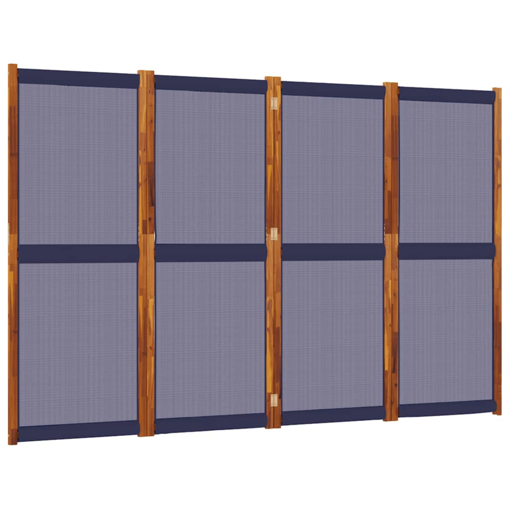 Divisorio a 4 Pannelli Blu Scuro 280x180 cm - homemem39