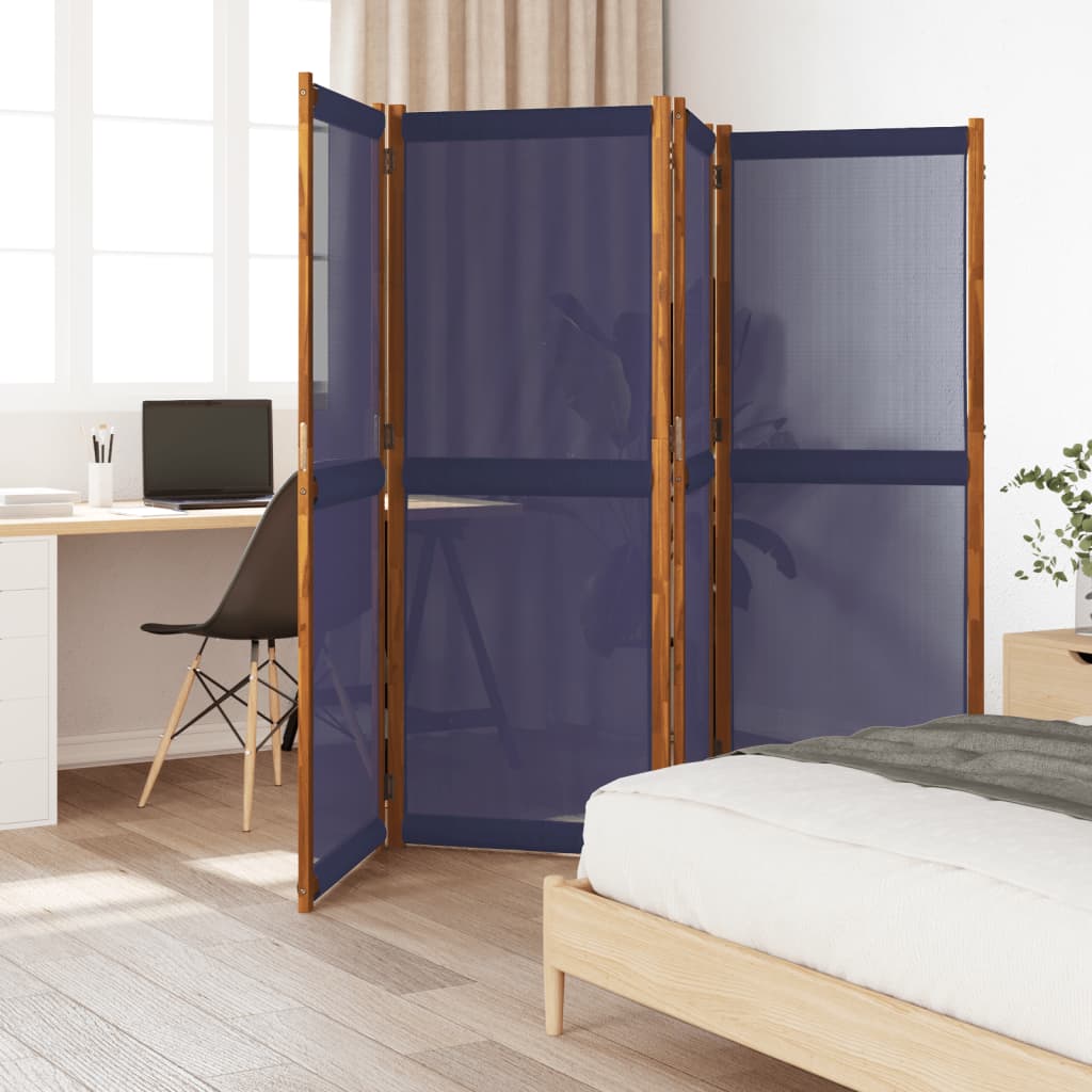 Divisorio a 4 Pannelli Blu Scuro 280x180 cm - homemem39