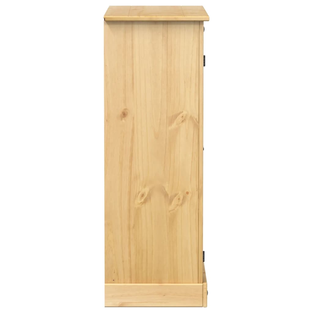 Scarpiera Corona 86x38,5x108 cm in Legno Massello di Pino - homemem39