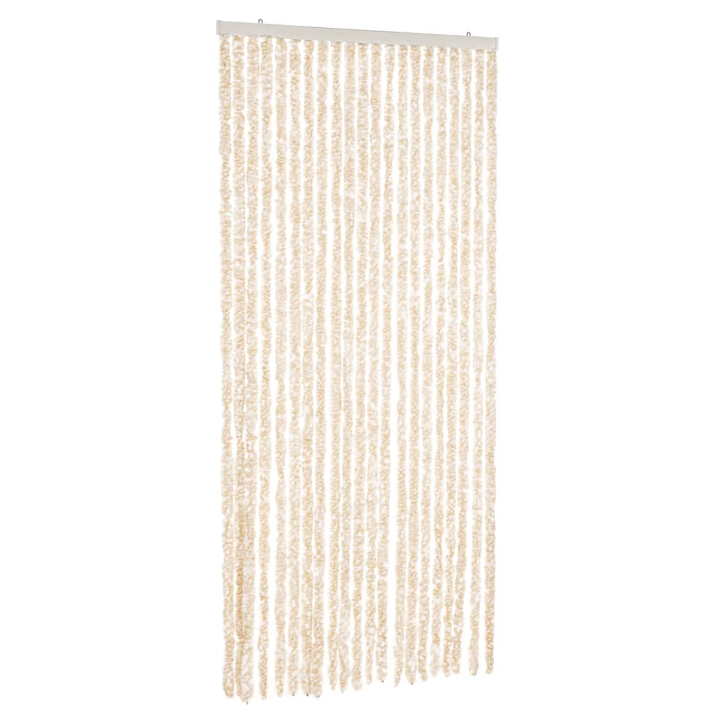 Tenda Antimosche Beige e Bianca 90x220 cm in Ciniglia - homemem39