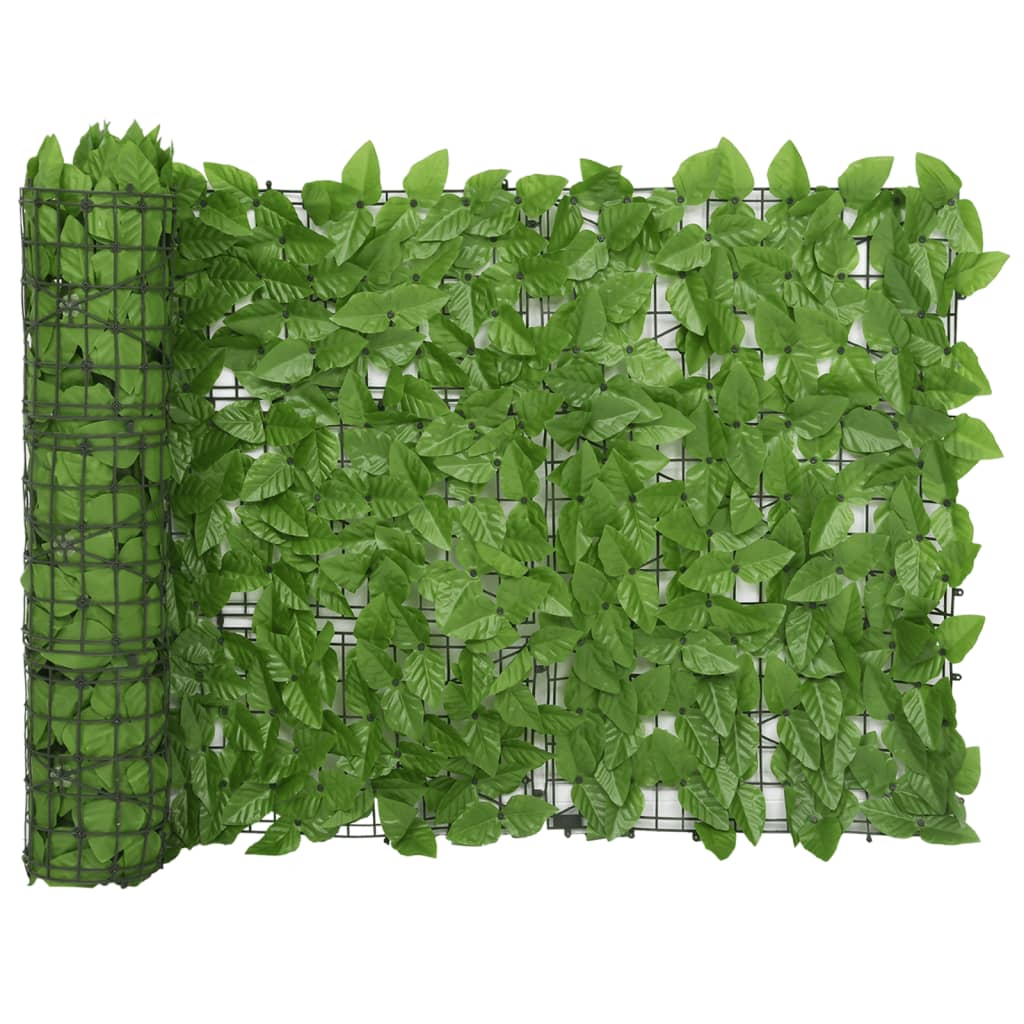 Schermo Privacy da Balcone con Foglie Verde 600x75 cm - homemem39