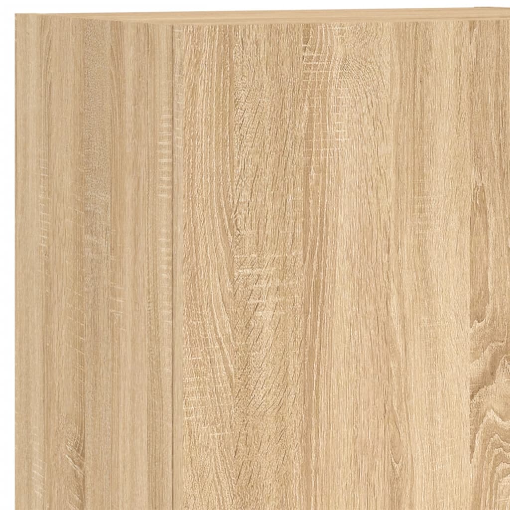 Mobili TV a Muro 5pz Rovere Sonoma in Legno Multistrato