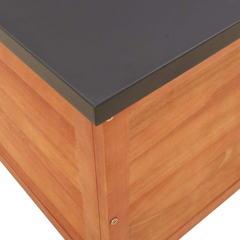Contenitore da Giardino 90x48x55 cm Legno Massello di Eucalipto - homemem39