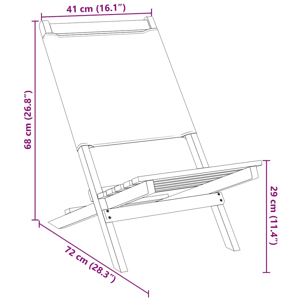 Sedie da Giardino 2pz Antracite Legno Massello Acacia e Tessuto - homemem39