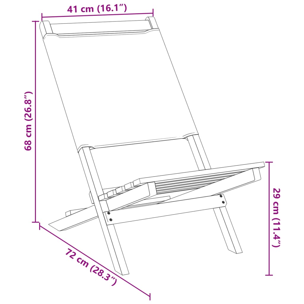 Sedie Giardino 2pz Motivo Foglia Legno Massello Acacia Tessuto | homemem39