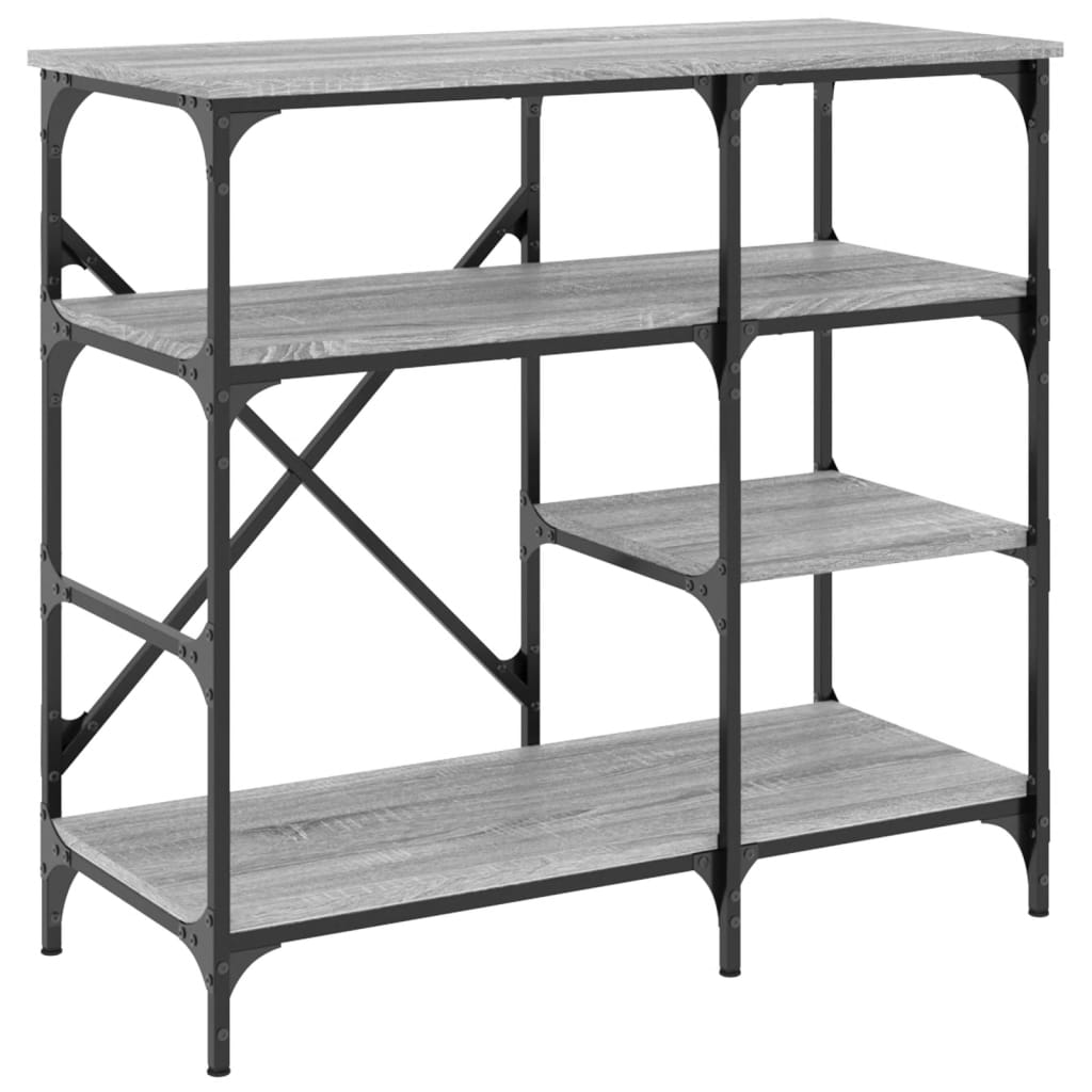 Mobile Cucina Grigio Sonoma 90x40x84 cm Multistrato e Metallo - homemem39