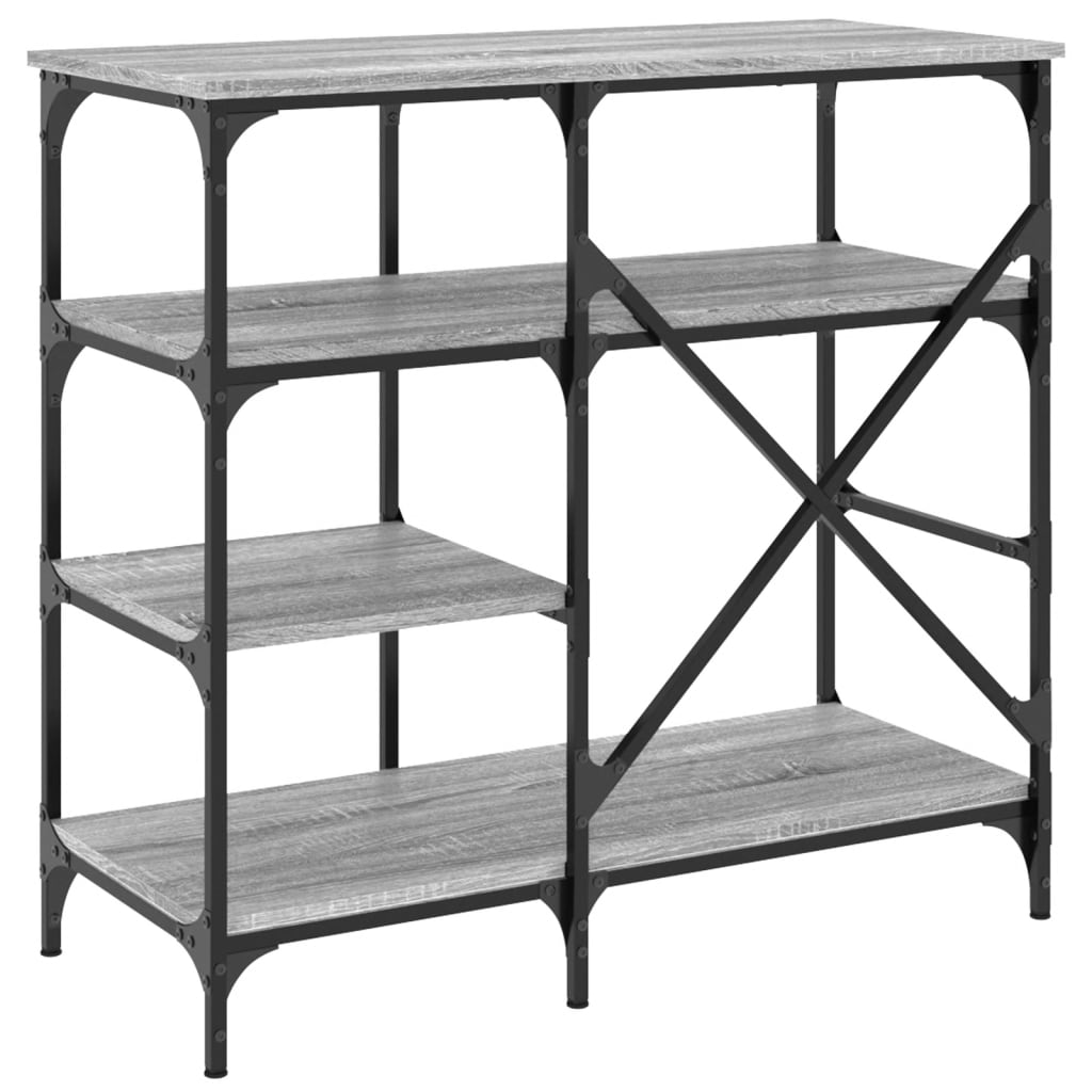 Mobile Cucina Grigio Sonoma 90x40x84 cm Multistrato e Metallo - homemem39