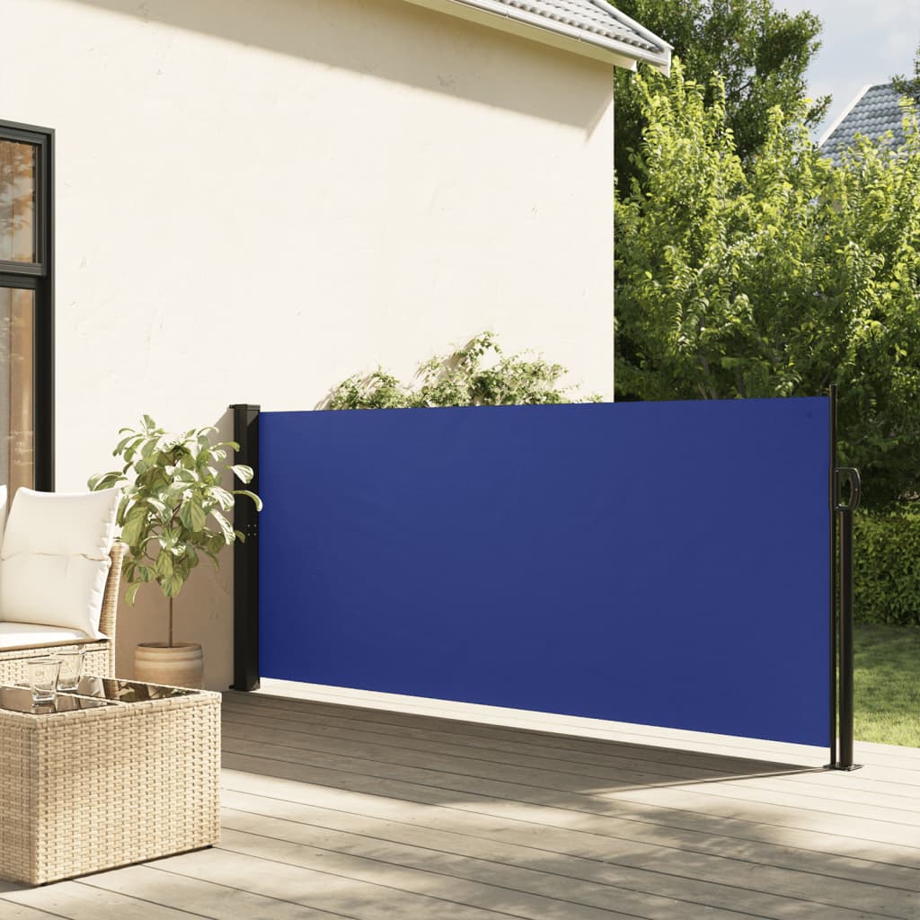 Tenda da Sole Laterale Retrattile Blu 140x300 cm - homemem39