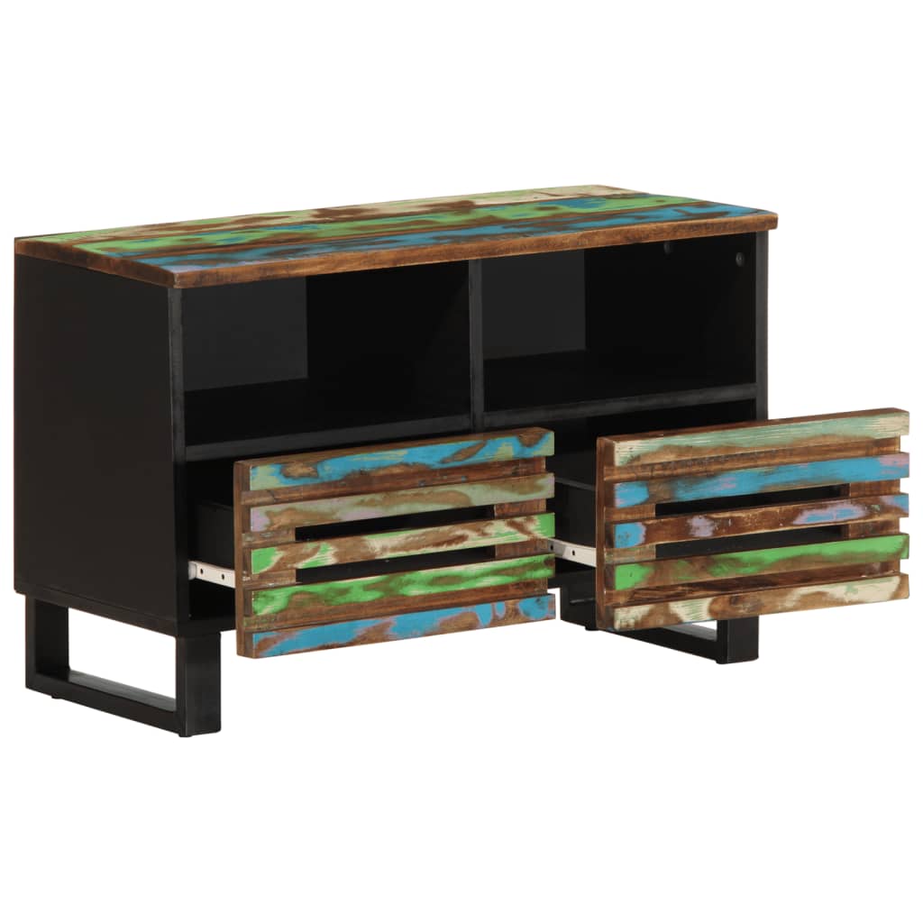 Mobile Porta TV 70x34x46 cm in Legno Massello di Acacia - homemem39