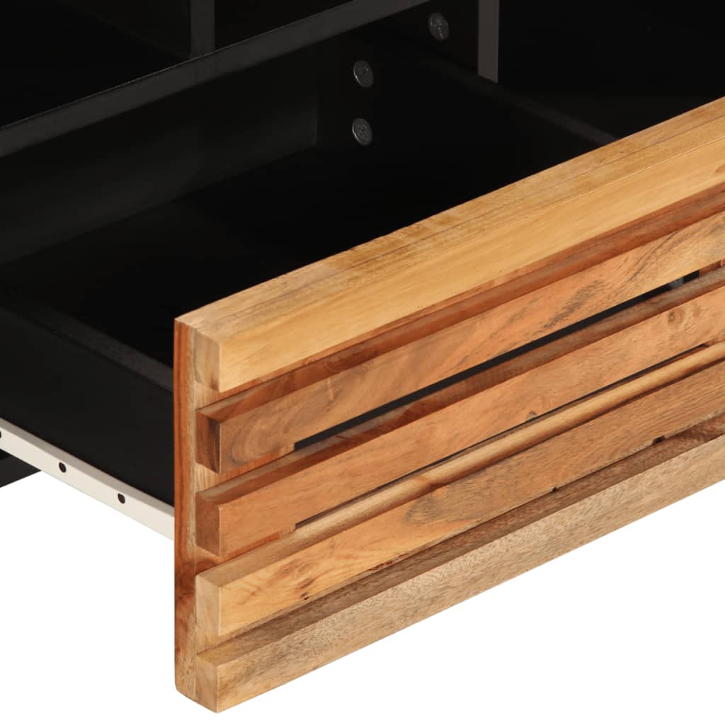 Mobile Porta TV 100x34x46 cm in Legno Massello di Acacia - homemem39
