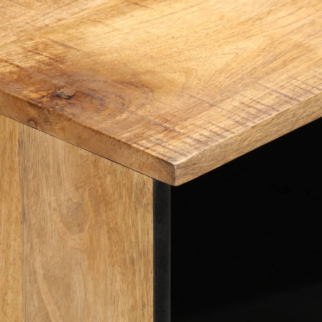 Mobile Porta TV 80x34x46 cm in Legno Massello di Mango Grezzo