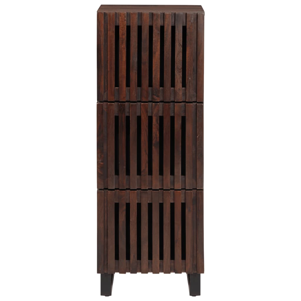 Credenza Marrone 40x34x110 cm Legno Massello di Mango