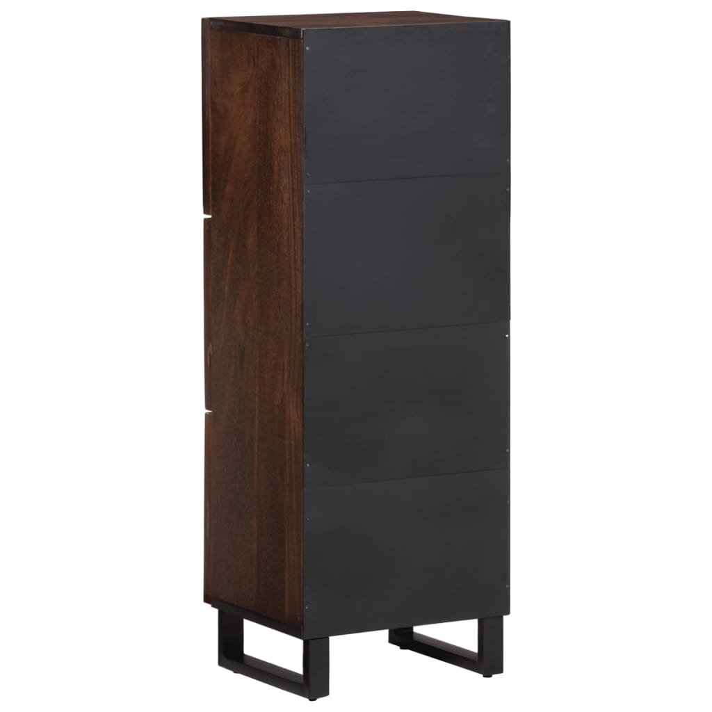 Credenza Marrone 40x34x110 cm Legno Massello di Mango