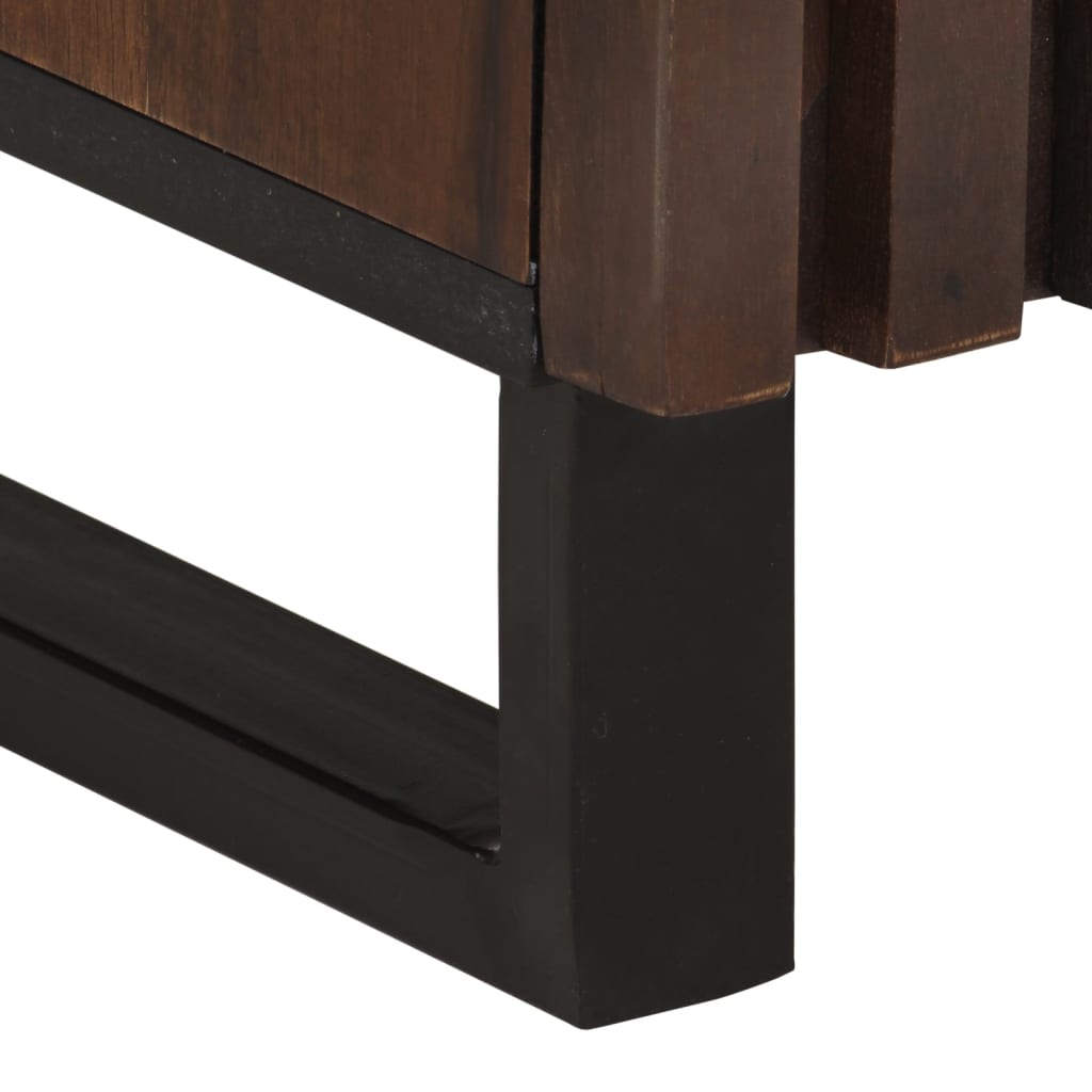 Credenza Marrone 40x34x110 cm Legno Massello di Mango