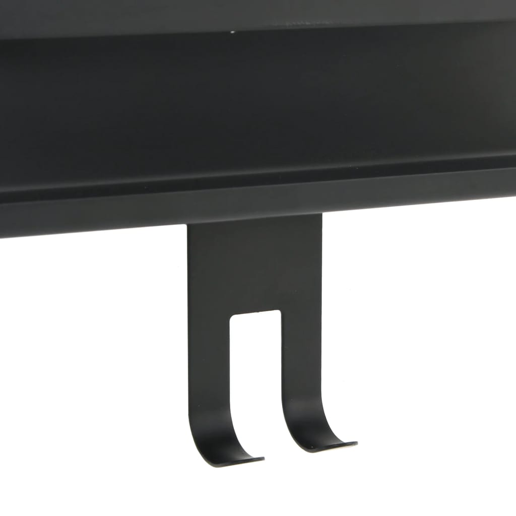 Mensola Doccia Pensile Nero Opaco Acciaio Inox 304 Spazzolato - homemem39