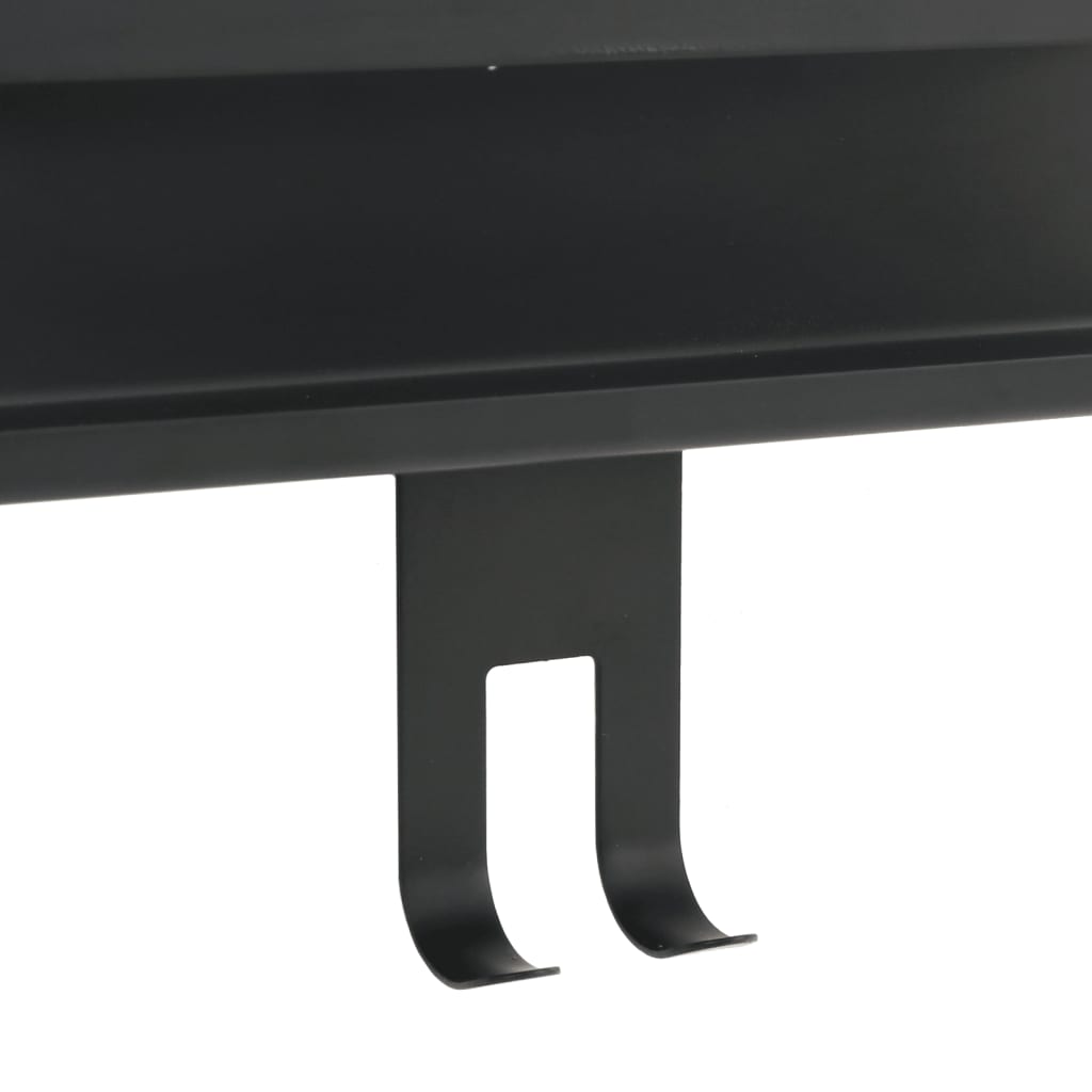 Mensola Doccia Pensile Nero Opaco Acciaio Inox 304 Spazzolato - homemem39