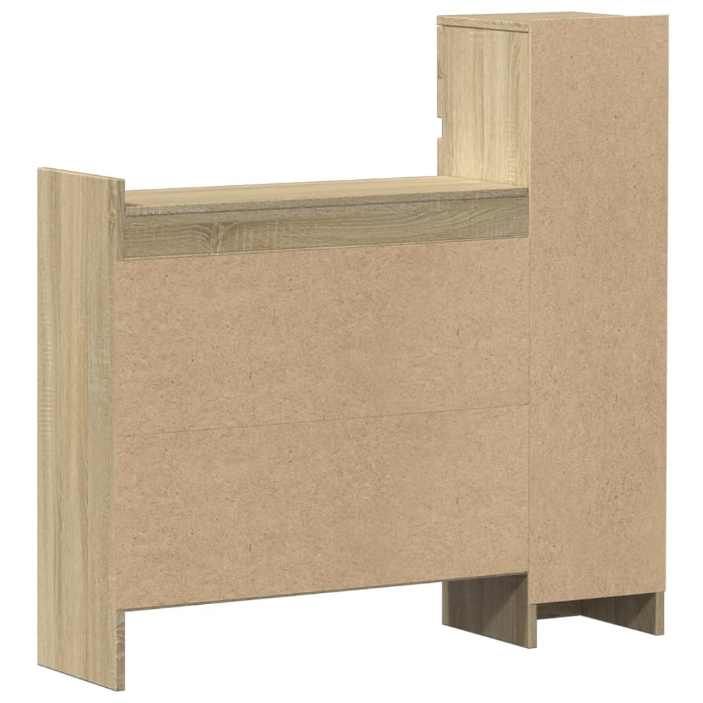 Scarpiera Rovere Sonoma 100,5x28x100 cm in Legno Multistrato - homemem39