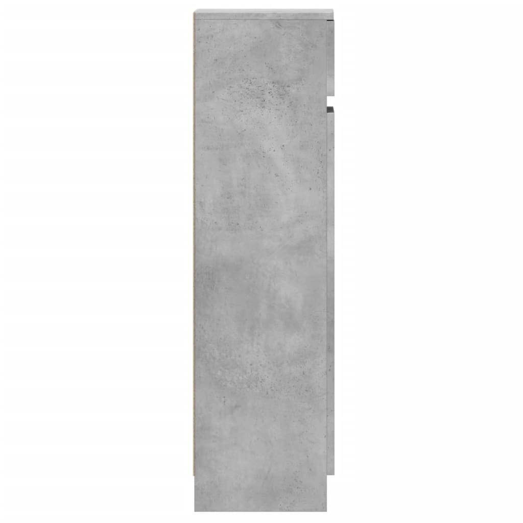 Scarpiera Grigio Cemento 100,5x28x100 cm in Legno Multistrato - homemem39