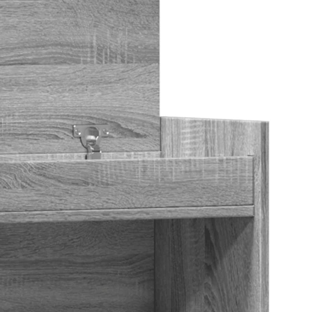 Scarpiera Grigio Sonoma 100,5x28x100 cm in Legno Multistrato - homemem39