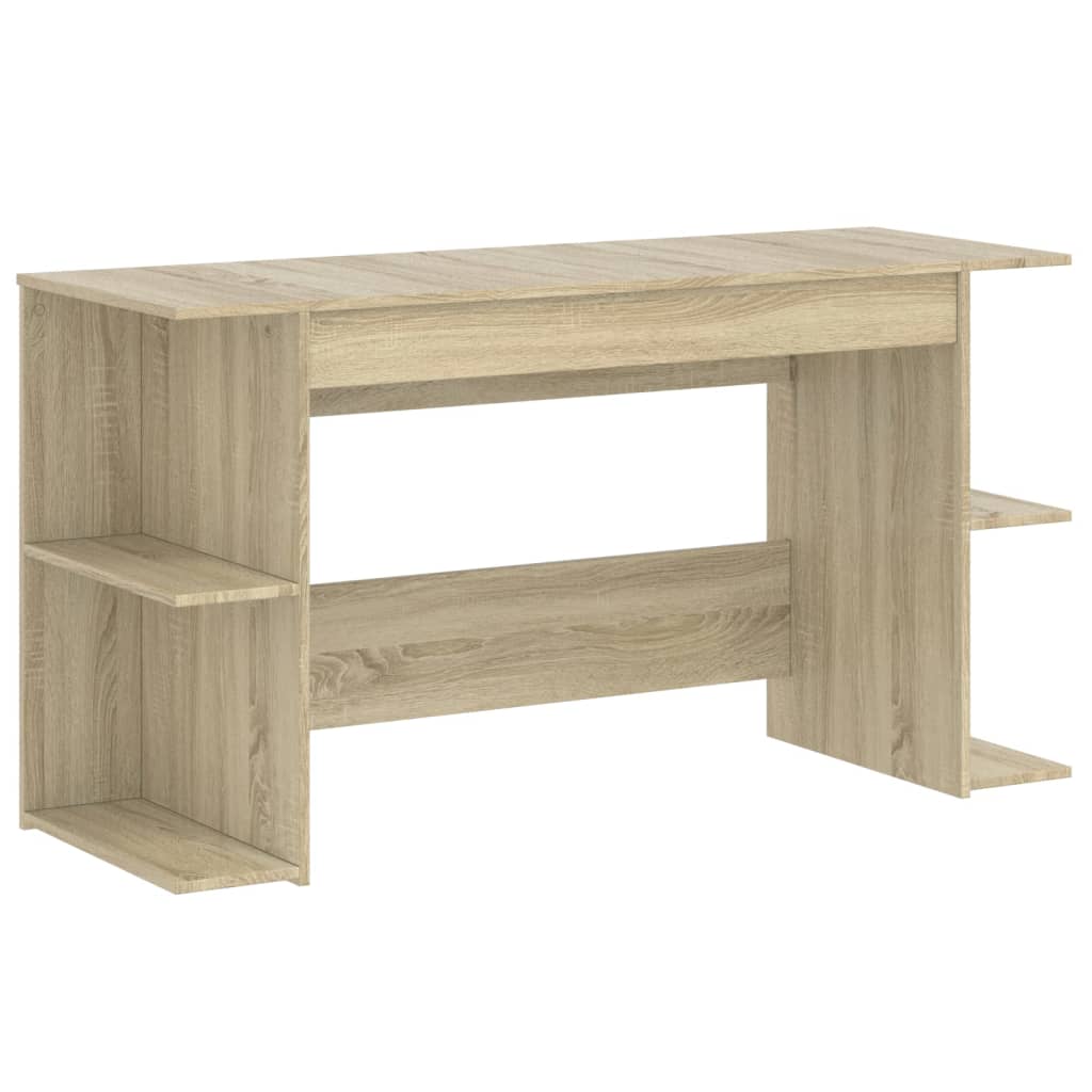 Scrivania Rovere Sonoma 140x50x75 cm in Legno Multistrato - homemem39