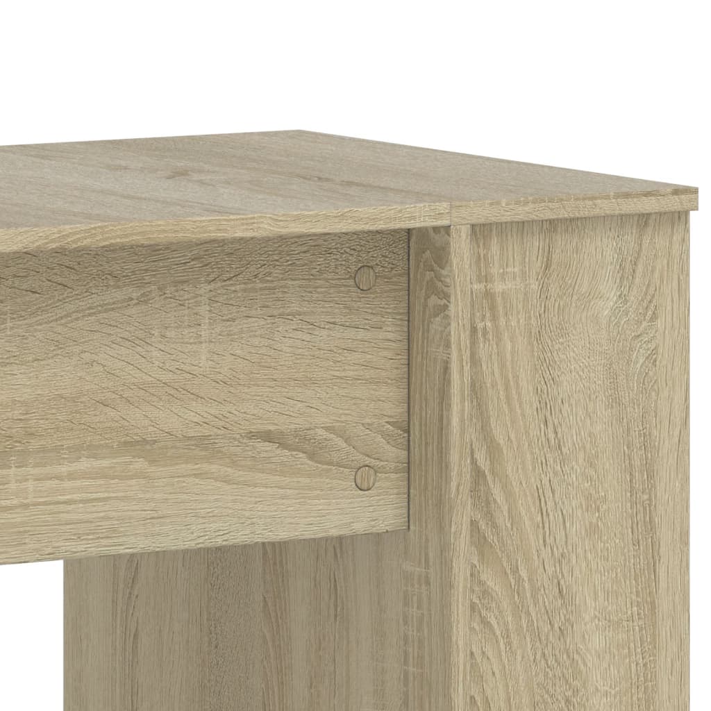 Scrivania Rovere Sonoma 140x50x75 cm in Legno Multistrato - homemem39
