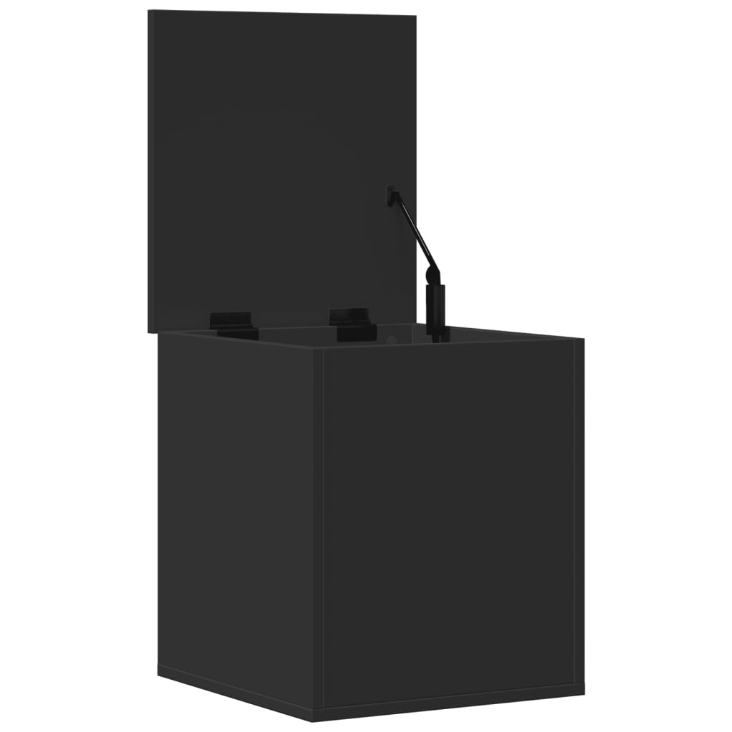 Contenitore Portaoggetti Nero 40x42x46 cm Legno Multistrato - homemem39