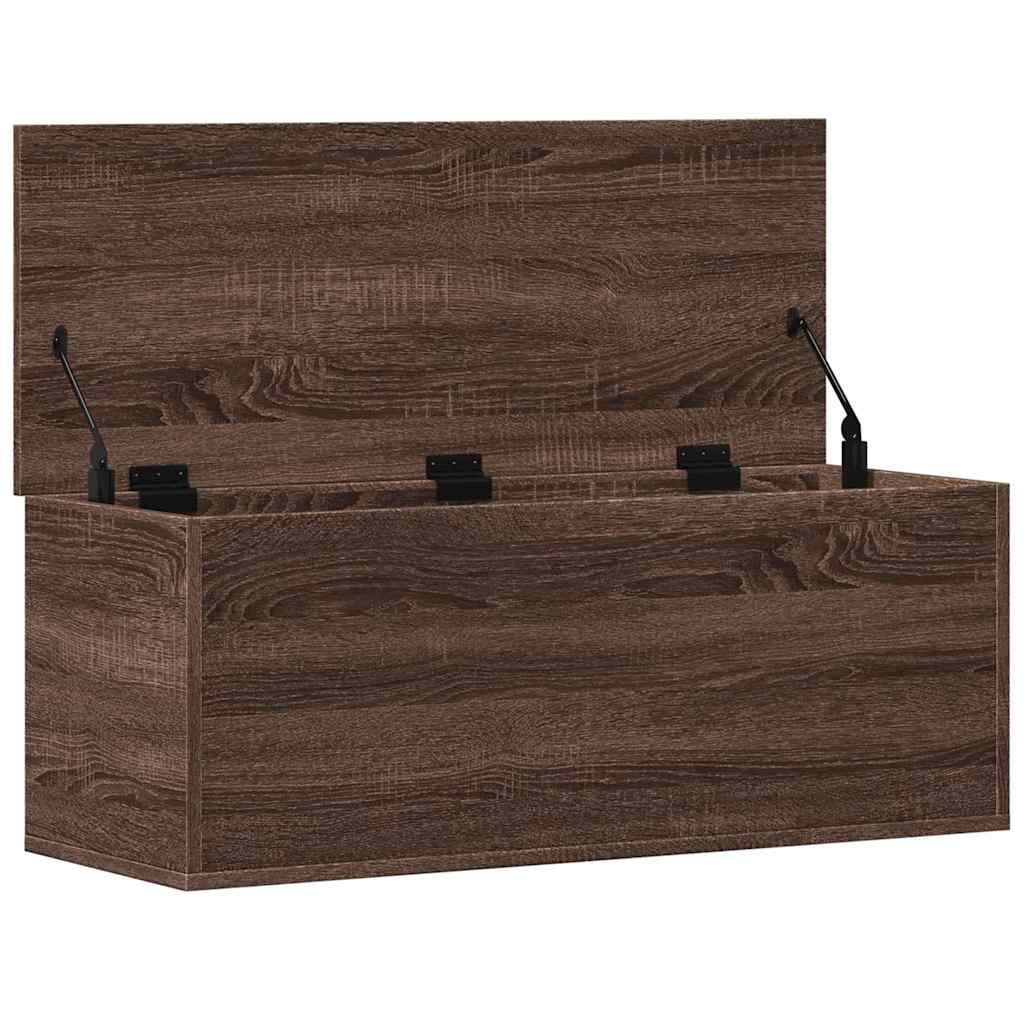 Contenitore Portaoggetti Rovere Marrone 90x35x35 cm Truciolato - homemem39
