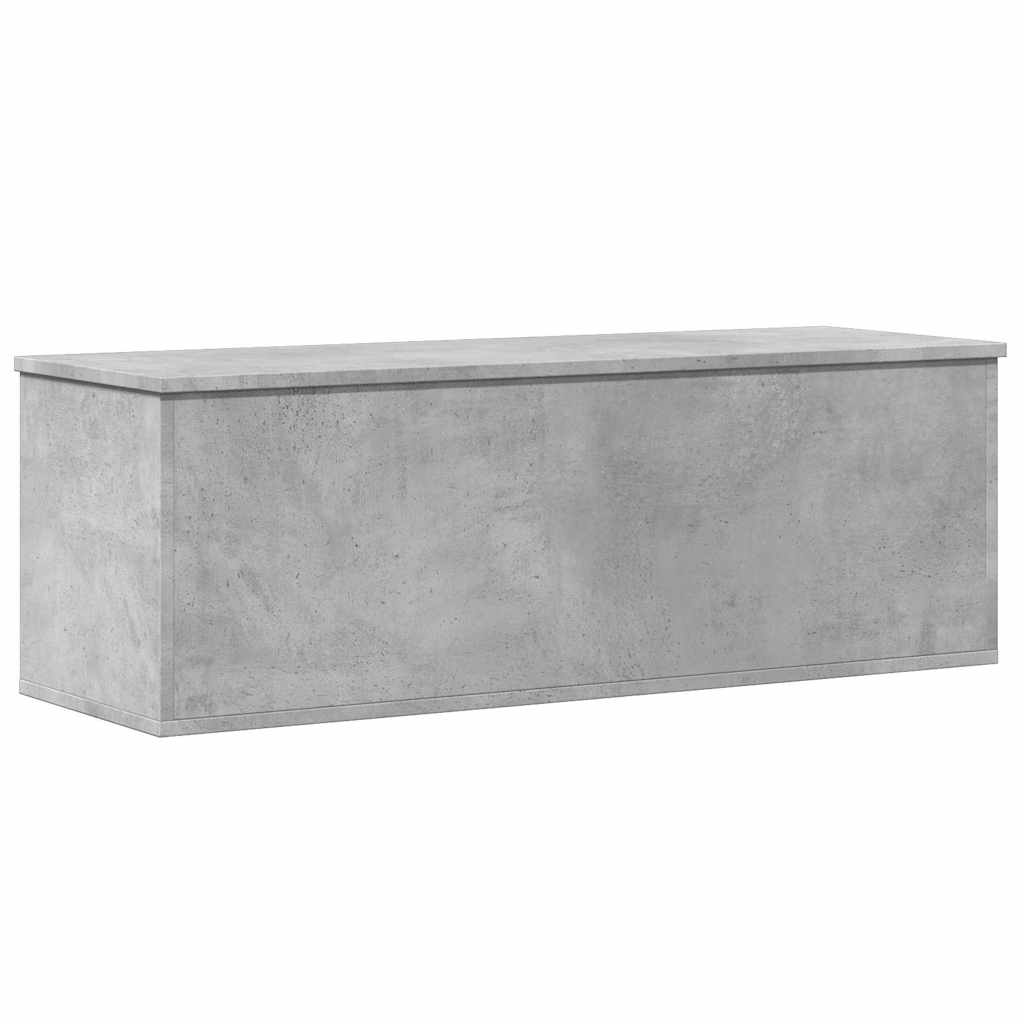 Contenitore Portaoggetti Grigio Cemento 102x35x35cm Truciolato