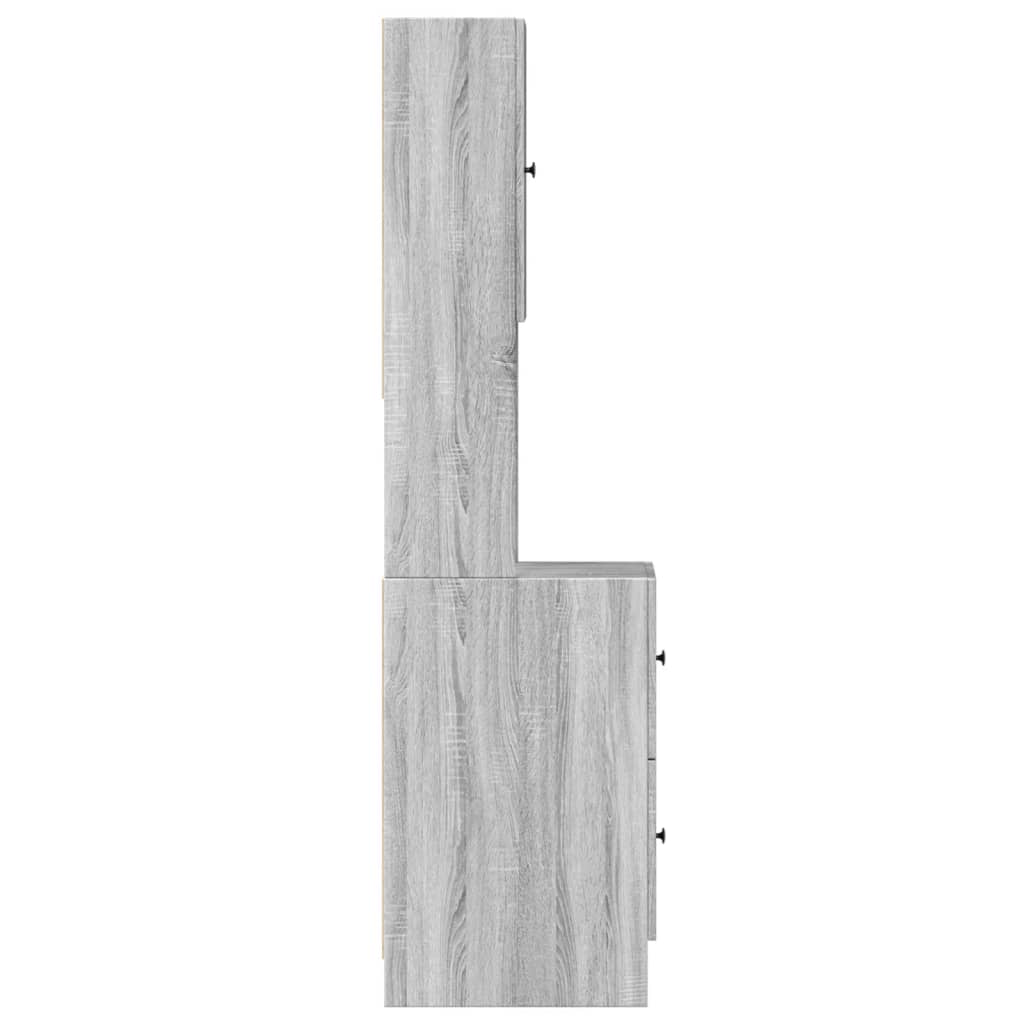 Mobile da Cucina Grigio Sonoma 35x50x180cm in Legno Multistrato - homemem39