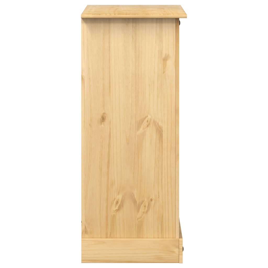 Cassettiera Corona 92x48x114 cm in Legno Massello di Pino