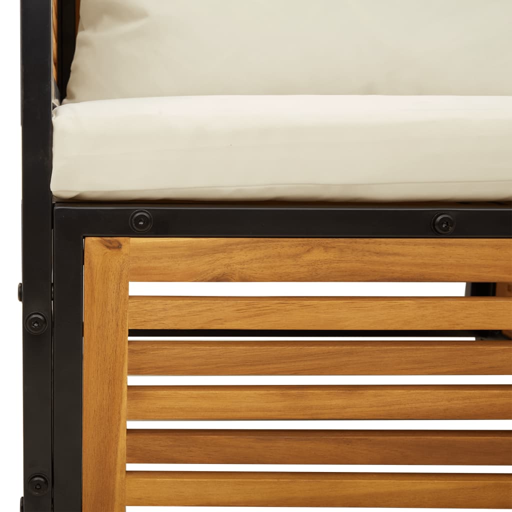 Set Divano da Giardino 6 pz con Cuscini in Massello di Acacia | homemem39