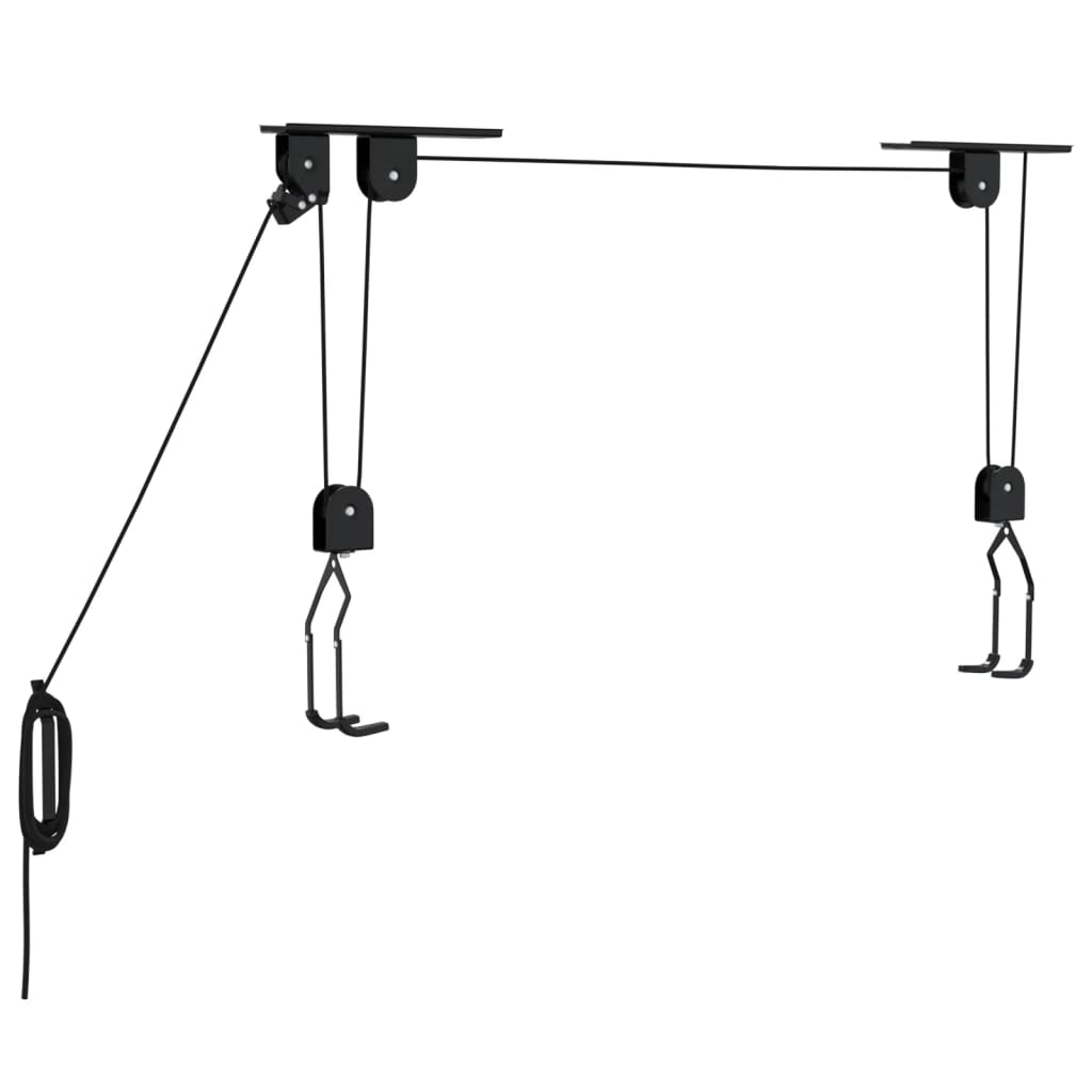 Sollevatori per Bici con Supporto a Soffitto 2 pz 20 kg - homemem39