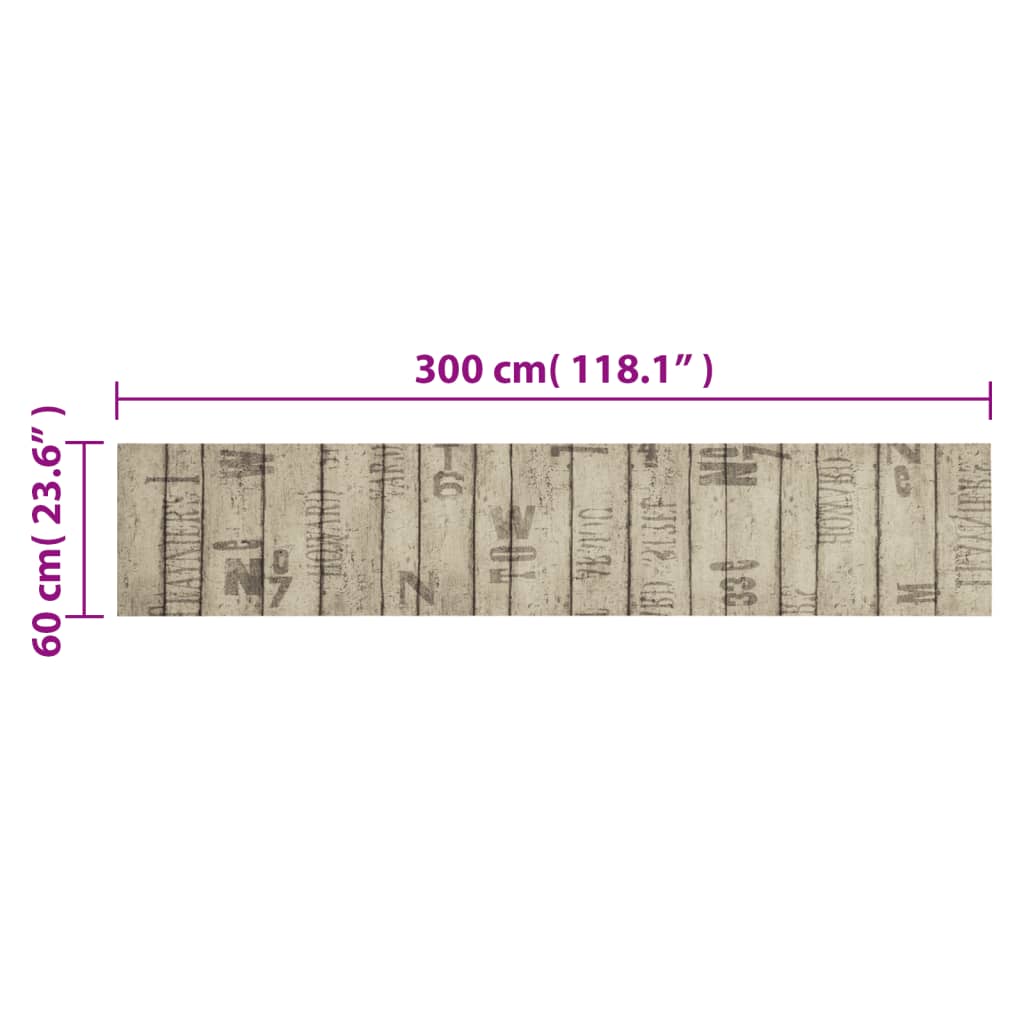 Tappeto da Cucina Lavabile Recinzione 60x300 cm in Velluto | homemem39