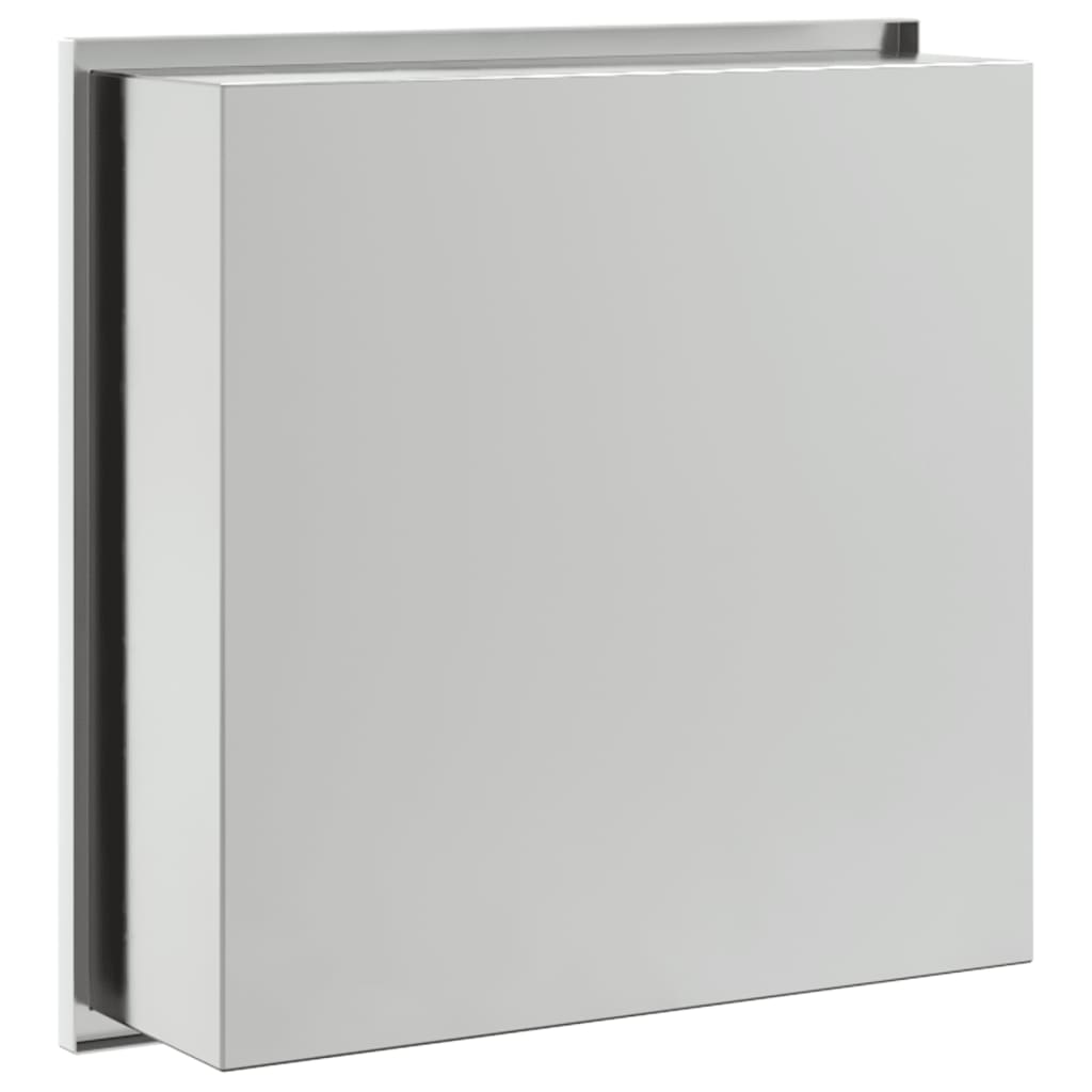 Nicchia per Doccia Argento Spazzolato 32x32x9cm in Acciaio Inox - homemem39