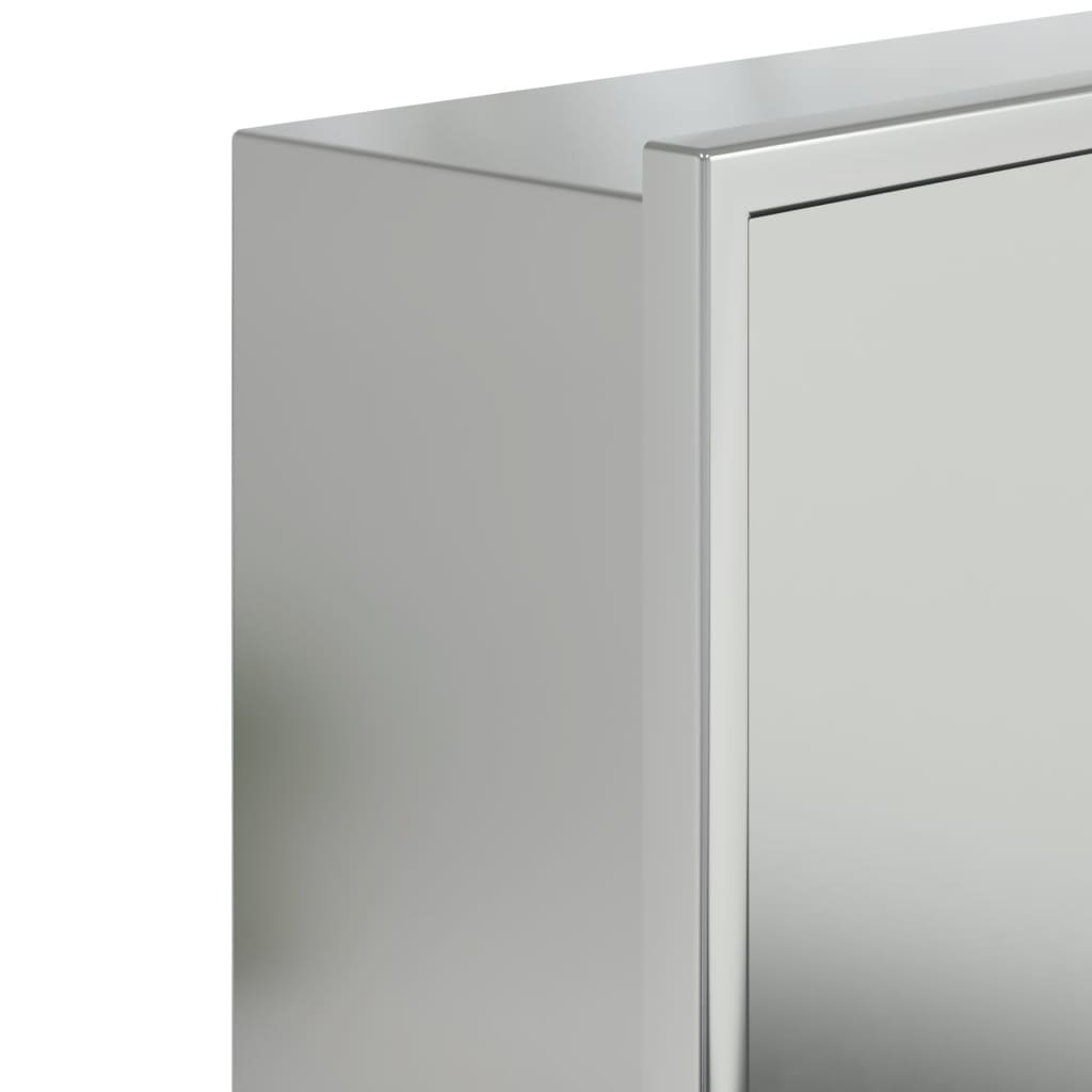 Nicchia per Doccia Argento Spazzolato 32x32x9cm in Acciaio Inox - homemem39