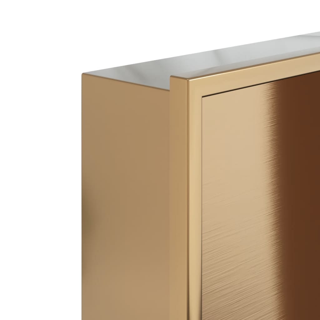Nicchia per Doccia Oro Spazzolato 32x32x9cm in Acciaio Inox - homemem39