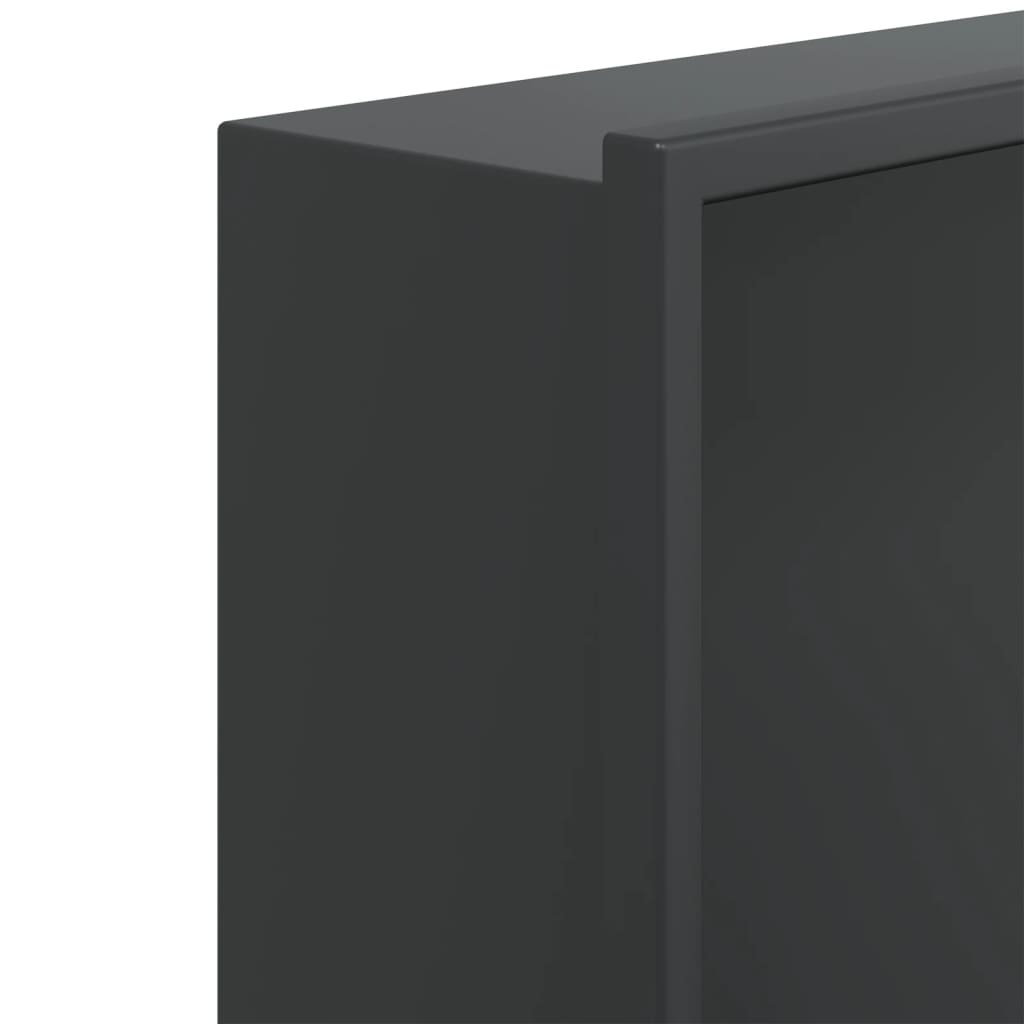 Nicchia per Doccia Nero Opaco 62x32x9cm in Acciaio Inox - homemem39