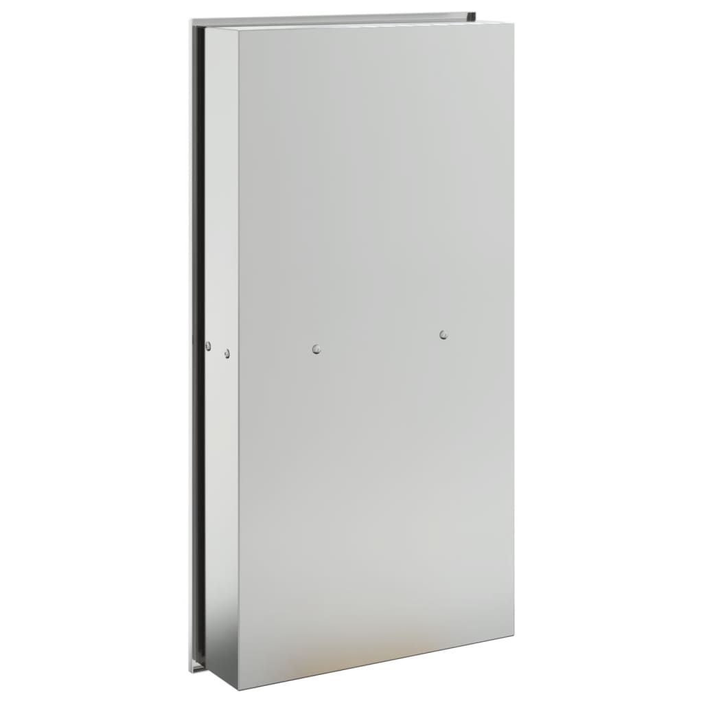 Nicchia per Doccia Argento Spazzolato 32x62x9cm in Acciaio Inox - homemem39