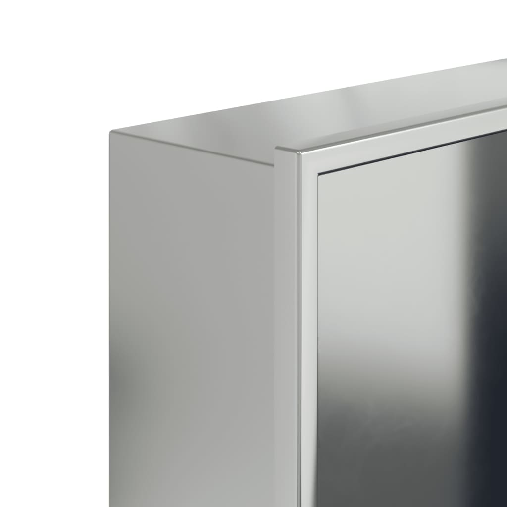 Nicchia per Doccia Argento Spazzolato 32x62x9cm in Acciaio Inox - homemem39