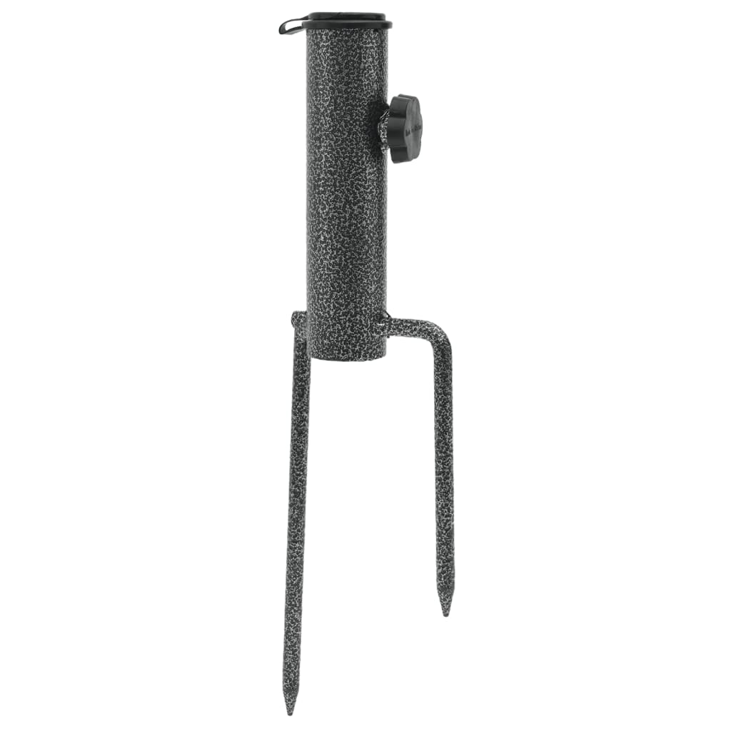 Supporti Ombrellone con Picchetti 2pz 9x35cm Acciaio Zincato - homemem39