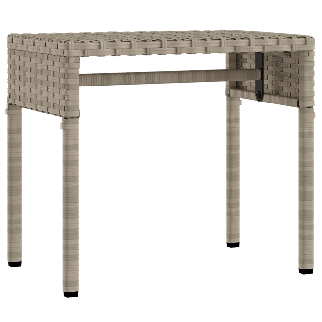 Lettini Prendisole 2 pz con Baldacchino e Tavolino Polyrattan - homemem39