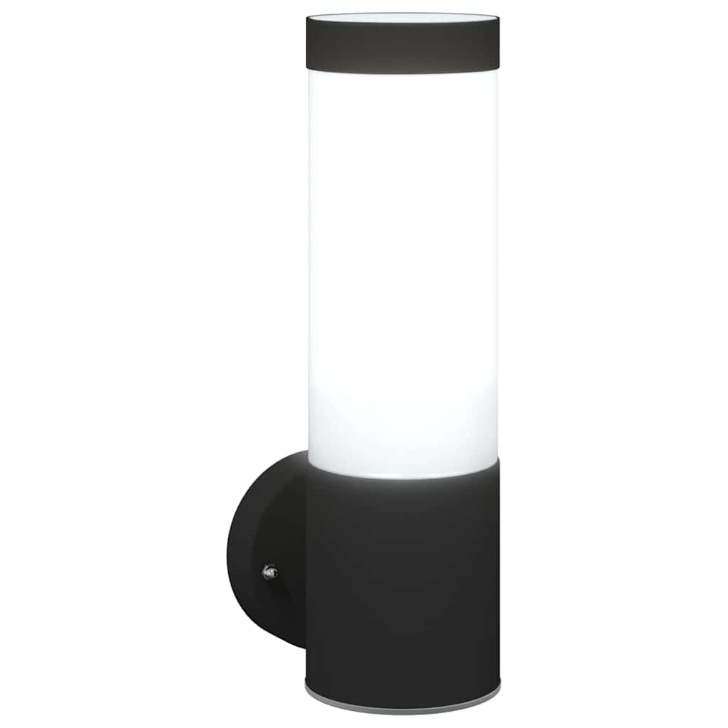 Lampada da Parete Esterna 2 pcs Nero 12 x 8,5 x 27 cm | homemem39