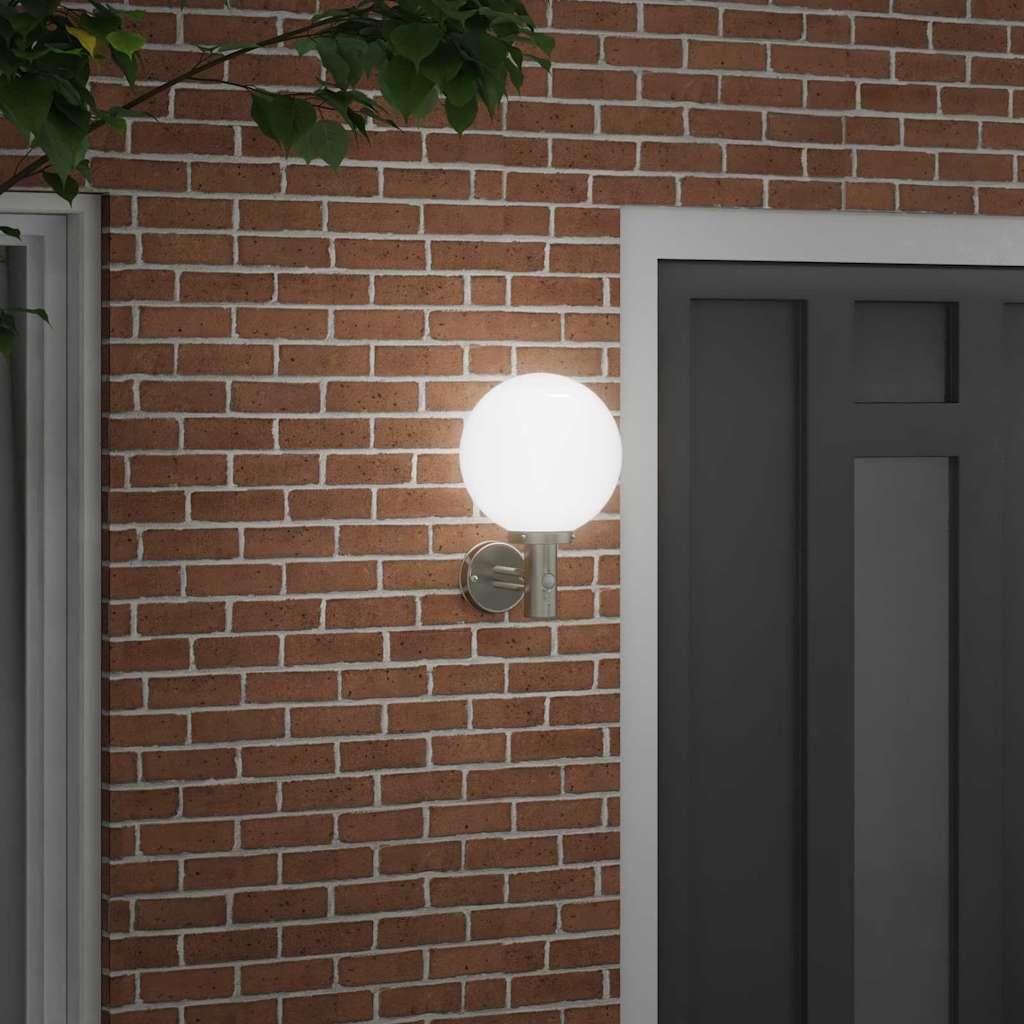 Lampada da Parete Esterna Argento 28 x 25 x 38 cm