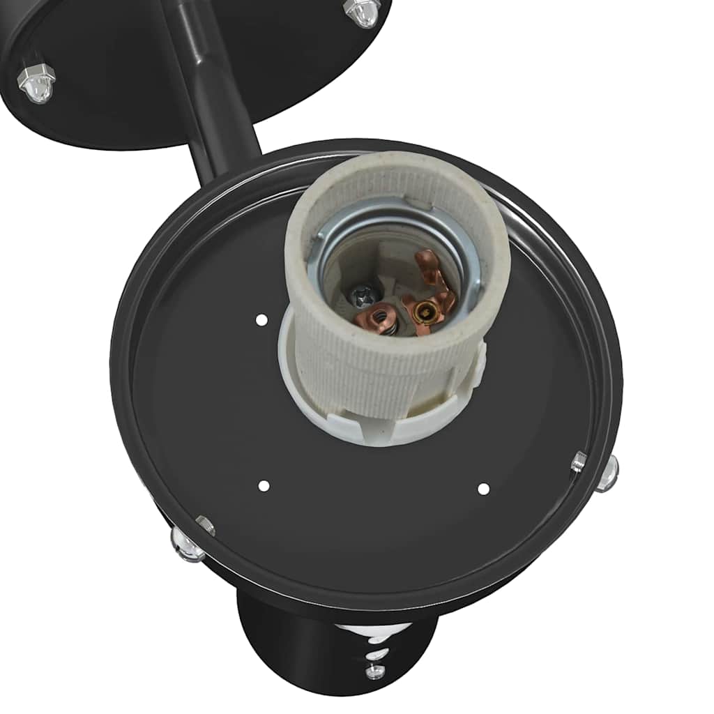 Lampade da Parete Esterne 2 pcs Nero 28 x 25 x 38 cm