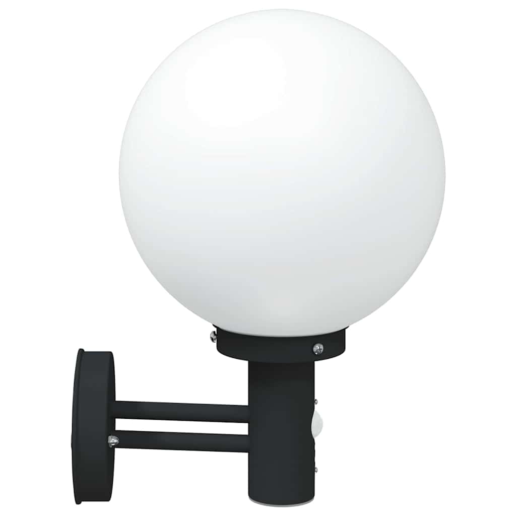 Lampade da Parete Esterne 2 pcs Nero 28 x 25 x 38 cm